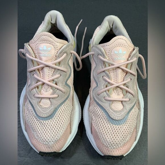 Adidas Original Ozweego Sneakers Pink Grey Size 6 Women’s or 4.5 Youth - Picture 5 of 13